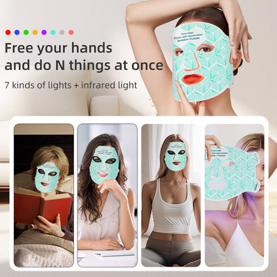 Dispositivo LED de Rejuvenecimiento Facial con Silicona - Image 3