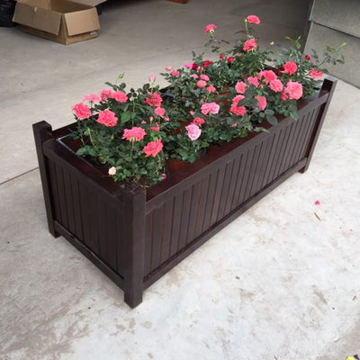 Jardinera Comercial de Madera Maciza para Espacios Públicos - Image 9
