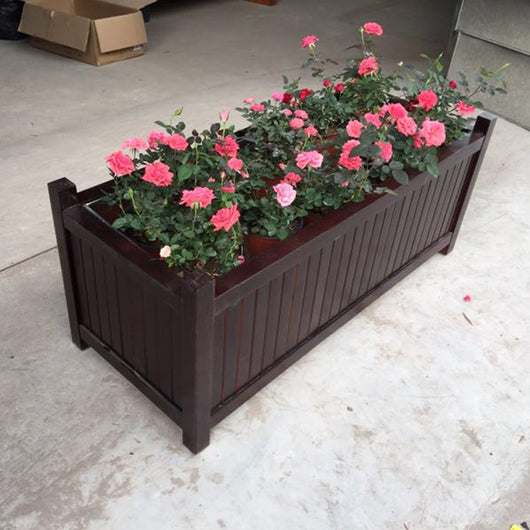 Jardinera Comercial de Madera Maciza para Espacios Públicos - Image 9