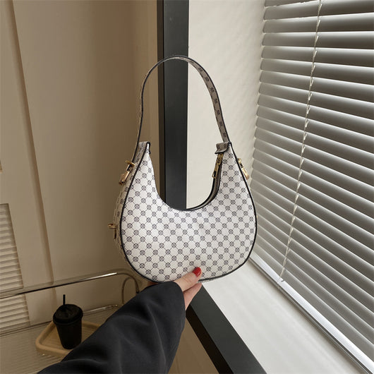 Bolso Bandolera Occidental Estilo Crescent con Estampado - Image 14