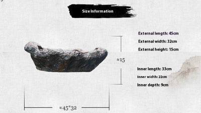 Maceta Decorativa Luna de Piedra Púrpura para Mesa - Image 7