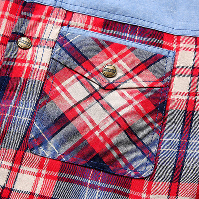 Camisa Acolchada Tipo Plaid para Hombre Talla Grande con Capucha - Otoño e Invierno - Image 19