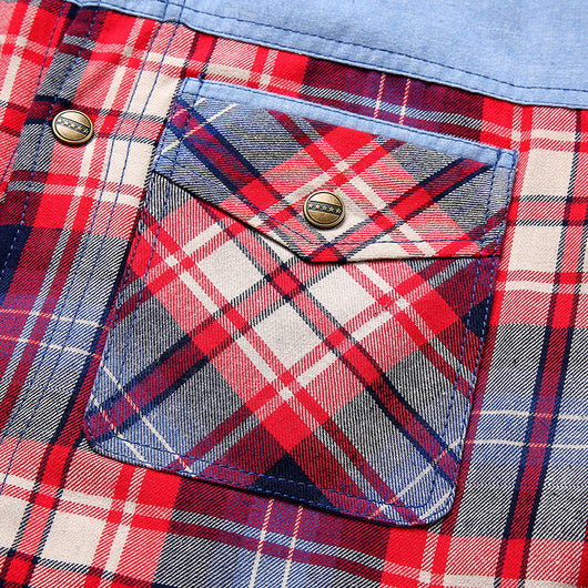 Camisa Acolchada Tipo Plaid para Hombre Talla Grande con Capucha - Otoño e Invierno - Image 19