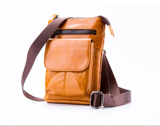 Bolsa de Cuero para Hombre Multifuncional con Compartimentos - Bandolera Deportiva - Image 21