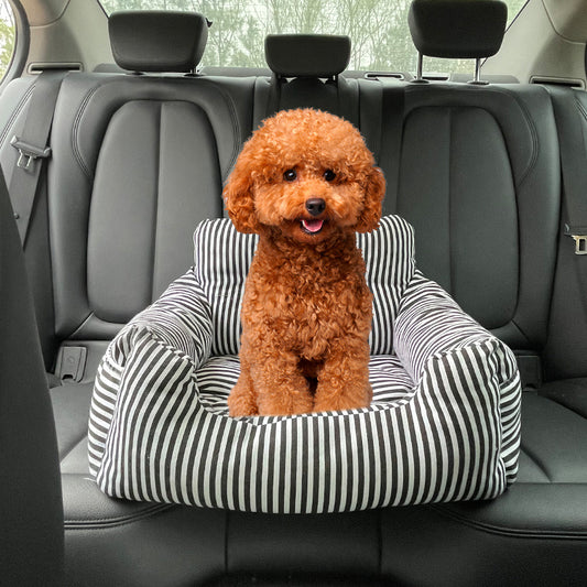 Cama Sofá Nido para Mascotas con Diseño Rayado