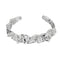 Pequeño Design Sense Pleated Texture Earrings Plateado Bracelet
