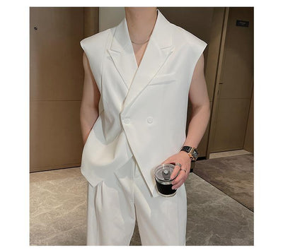 Chaleco Casual de Hombre en Color Marrón - Diseño Clásico de Dos Botones - Image 8