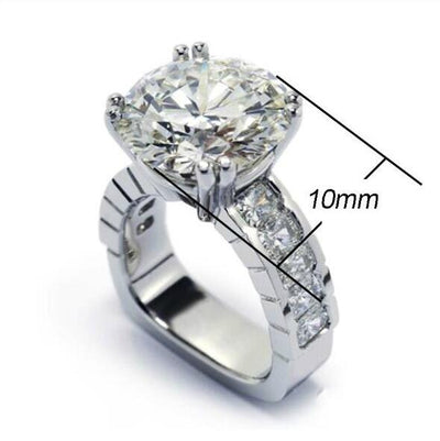 Anillo de Diamante Zirconio Octava Dramática - Image 9