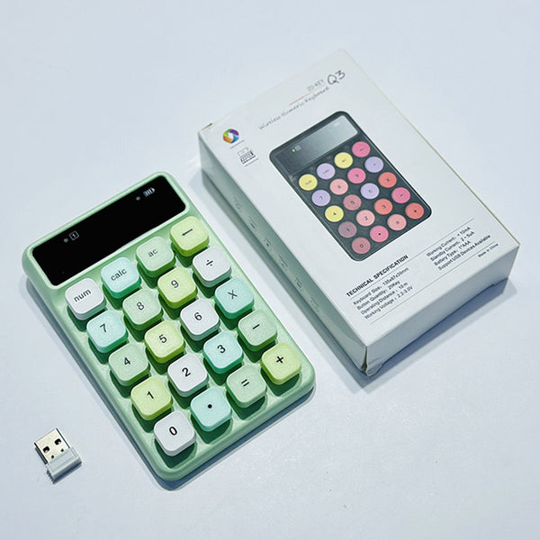 Teclado Inalámbrico Portátil Q3 Colores Macaron