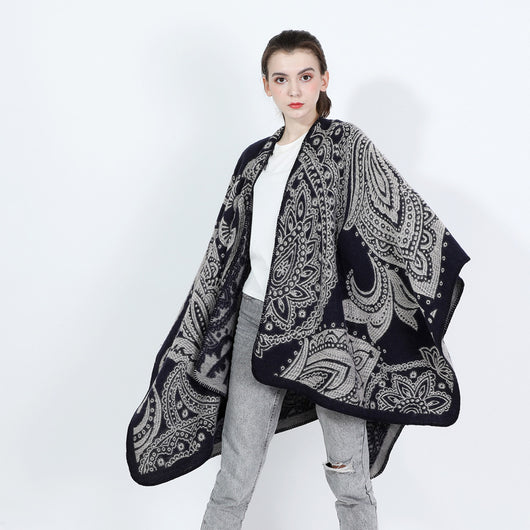 Bufanda Capa de Cachemira para Mujer - Abrigo Versátil Otoño Invierno - Image 2