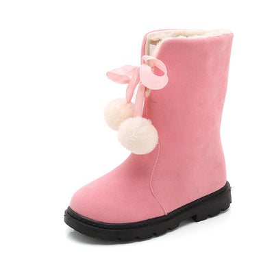 Botas Calientitas de Algodón para Niñas - Estilo Princesa Invierno - Image 8