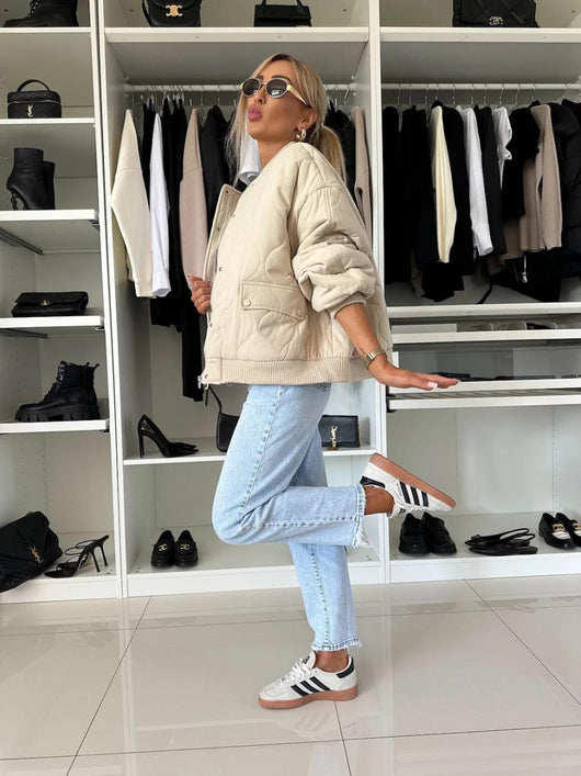 Abrigo Acolchado para Mujer con Cierre de Hebilla - Elegancia Casual en Tono Sólido - Image 8