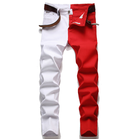 Jeans Slim Fit Elásticos con Costuras Decorativas para Hombre - Image 4