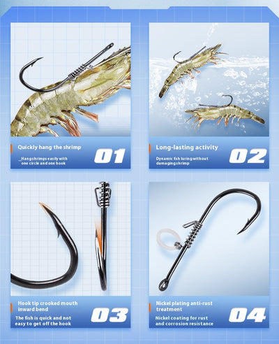 Banda Elástica de Resorte para Camarones Vivos - Señuelo de Pesca Marina - Image 33