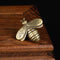 Llavero de Bronce Hecho a Mano con Colgante Punk