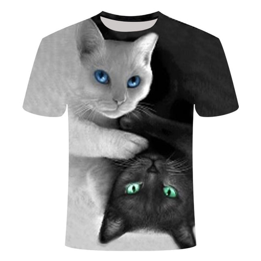 Camiseta 3D Estampado Gatos Adorables para Hombre y Mujer - Image 21