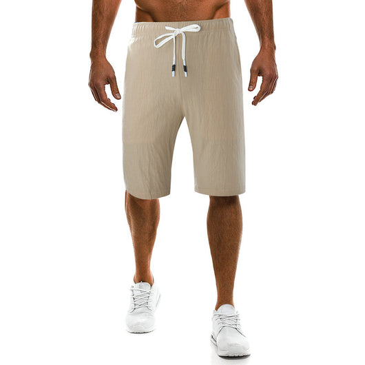 Pantalones Casuales de Algodón y Lino para Hombre - Image 15