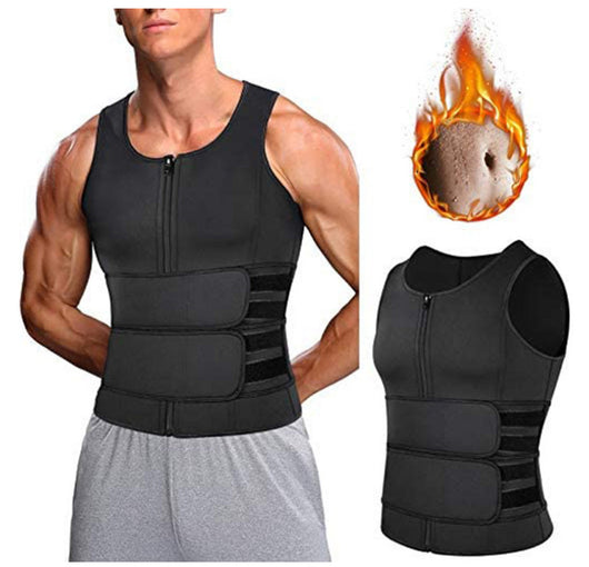 Chaleco Sauna Reductor de Cintura con Doble Faja - Corset Deportivo Moldeador Corporal