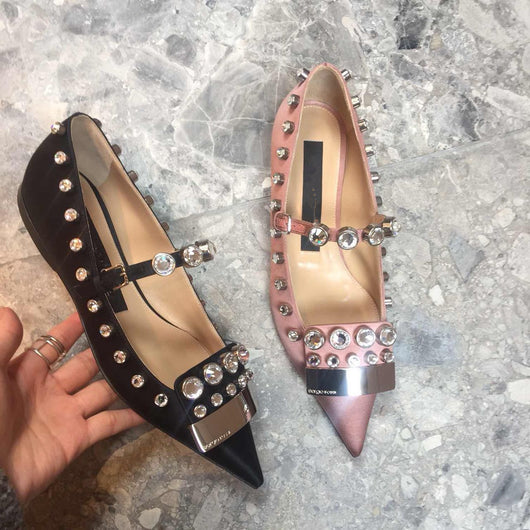 Zapatos Planos Punta Afilada para Mujer - Diseño Elegante en Negro - Image 9