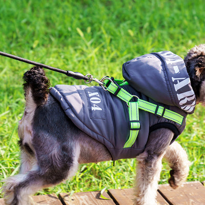 Abrigo Impermeable para Perros con Forro Polar y Capucha - Image 3