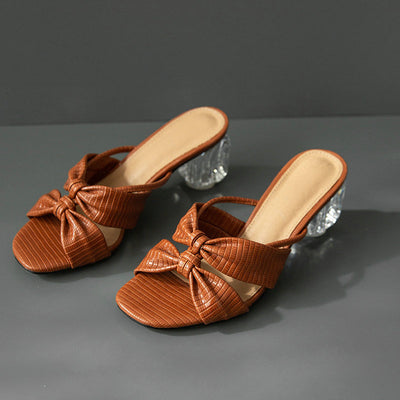 Sandalias Transparentes con Moño para Mujer - Cómodas y Elegantes - Image 7
