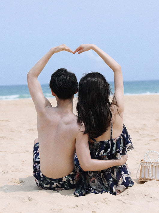 Traje de Baño para Parejas Luna de Miel Playa Vacaciones - Image 4