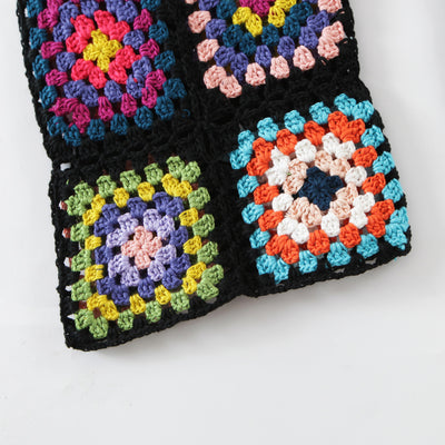 Pantalones Tejidos a Mano con Flores en Cintura Alta - Image 8