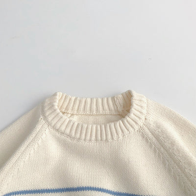 Suéter Tejido Coreano Oversized a Rayas con Capas Intercambiables - Image 13