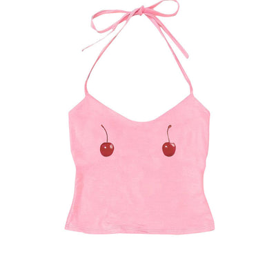 Camiseta Niña Estampado Cereza Sin Mangas Estilo Urbano - Image 20