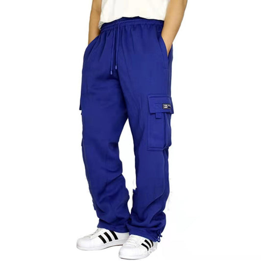 men's pants, sweatpants, red, jogger, sporty, casual - Image 2
