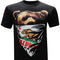 Camiseta Estampada Manga Corta Primavera Verano para Hombre
