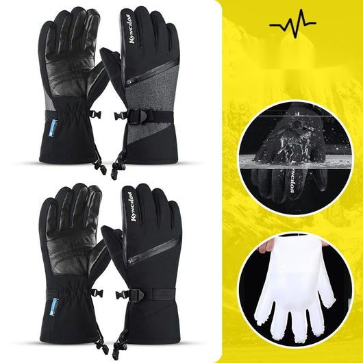Guantes Gruesos Cortavientos para Pantalla Táctil para Ciclismo y Deportes al Aire Libre - Image 8