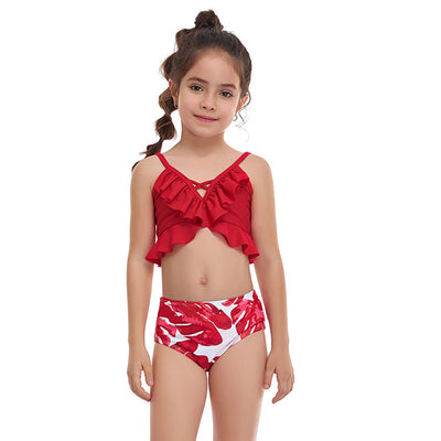 Traje de Baño de Dos Piezas con Volantes para Niña - Image 14