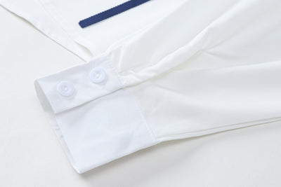 Blusa Larga Estampada con Diseño de Rayas Irregulares para Mujer - Image 7