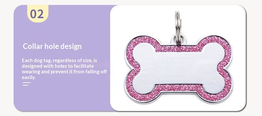 Placa de Identificación para Perros en Aleación de Zinc con Acabado Metalizado - Image 19
