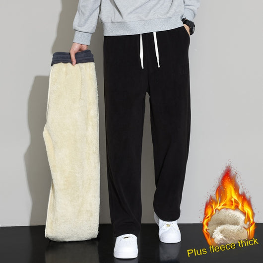 Pantalones Casuales de Cachemira para Hombre - Corte Recto y Pierna Ancha - Image 7