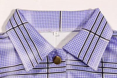Cardigan Casual de Cuadros con Botones Simples - Image 17