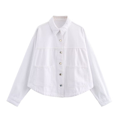 Chamarra de Mezclilla Street Fashion para Mujer - Image 8