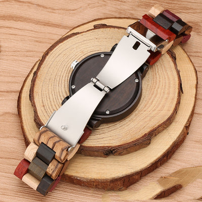 Reloj Casual de Cuarzo con Detalles en Madera - Image 13