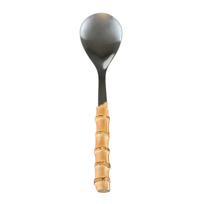 Juego de Cubiertos de Acero Inoxidable con Mango de Madera y Raíz de Bambú - Image 11