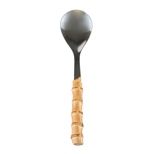 Juego de Cubiertos de Acero Inoxidable con Mango de Madera y Raíz de Bambú - Image 11