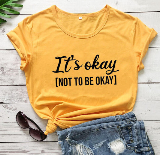 Playera Casual Está Bien No Ser Perfecto
