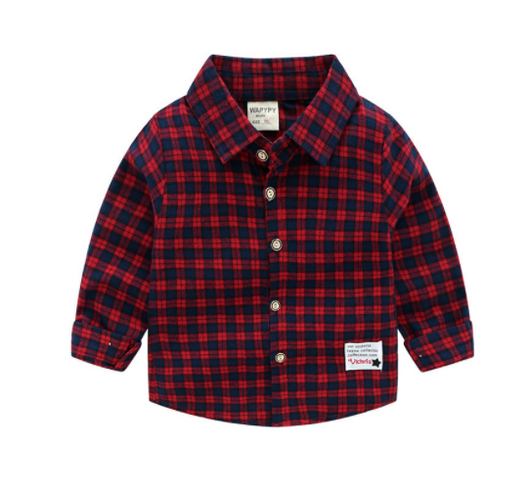 Camisa Escocesa Infantil de Manga Larga - Diseño Clásico y Cómodo - Image 6