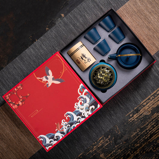 Juego de Té Kung Fu en Caja de Regalo - Cerámica Premium para Negocios - Image 22