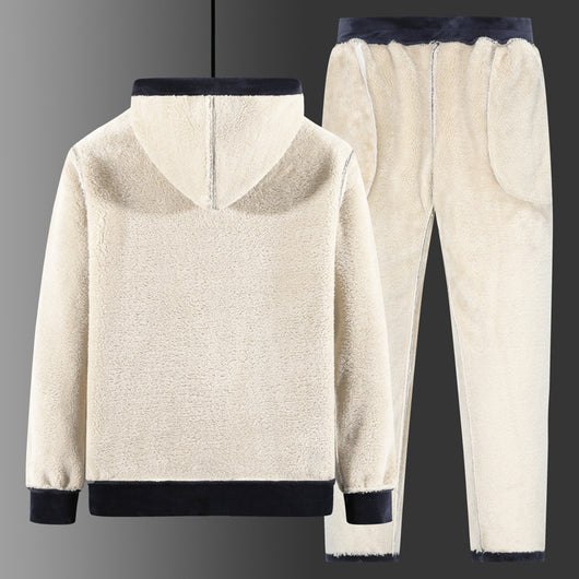 Conjunto de Sudadera y Pantalón de Terciopelo Silver Fox Talla Grande - Image 4