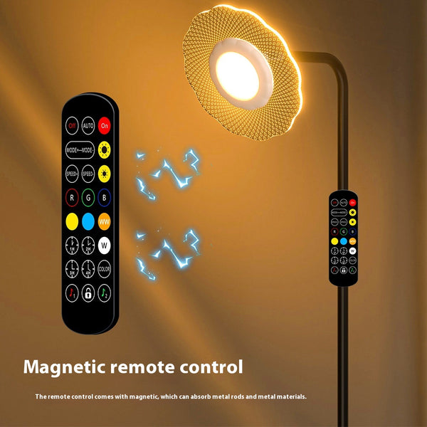 Lámpara de Pie LED para Dormitorio con Protección Ocular Avanzada