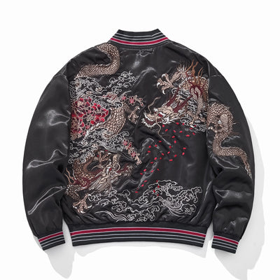 Chaqueta Bordada de Dragón Volador y Nubes de Buen Augurio - Image 2