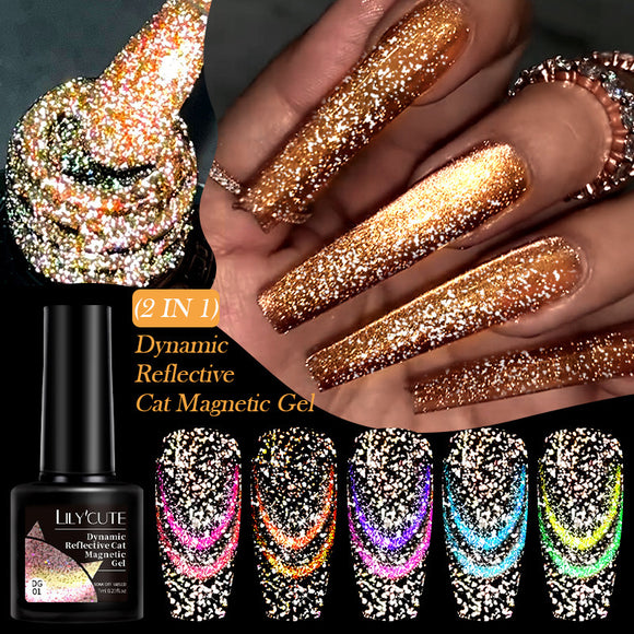 Esmalte em Gel Efeito Diamante Olho de Gato - Série Brilho Cativante