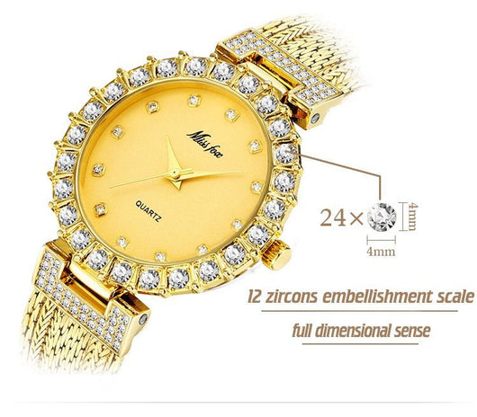 Reloj de Pulsera Mujer Resistente al Agua con Banda de Cobre - Image 8