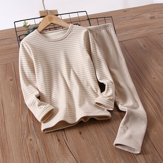 Conjunto de Ropa Térmica Infantil Simple Plus en Terciopelo - Image 17